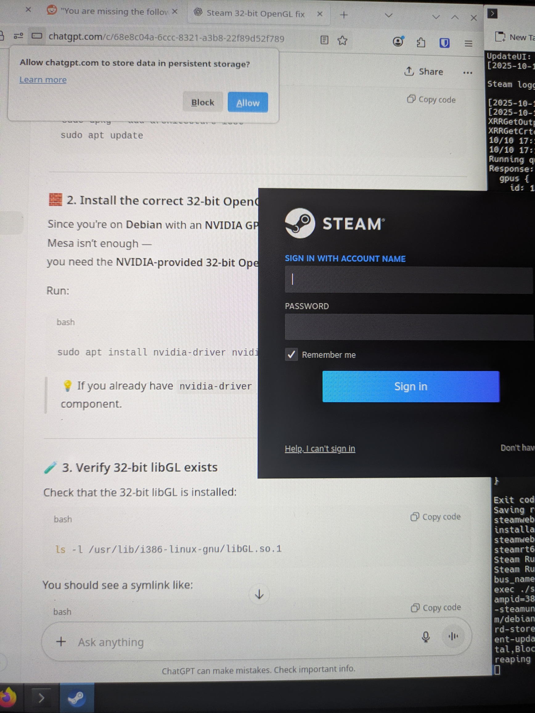 steam working